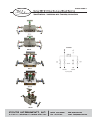 Thumbnail of document Manual - BBV-2 5-Valve Block & Bleed Manifold
